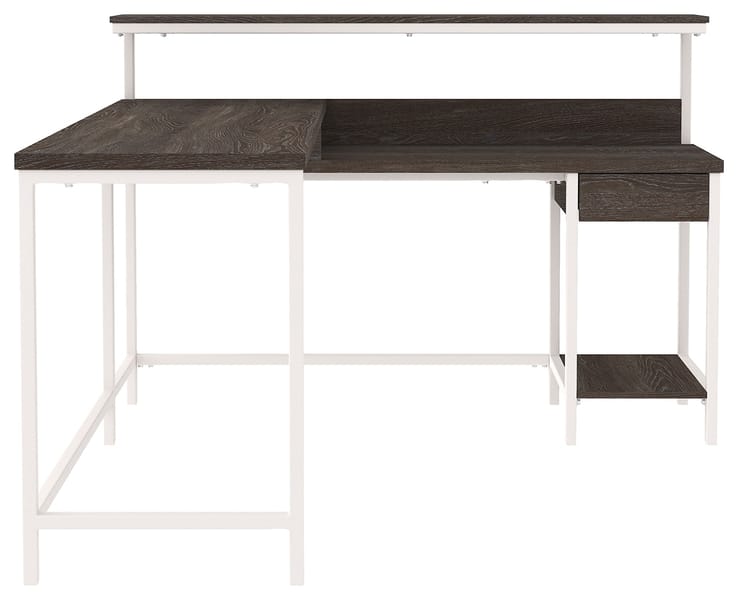 Ashley Home Office Dorrinson Home Office L-Desk with Storage H287-24