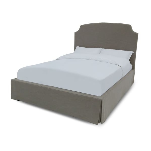 Modus Bedroom Laurel Upholsteredskirted Storage Panel Bed In Wheat CBC3J75
