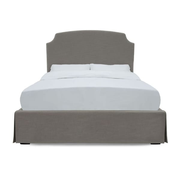 Modus Bedroom Laurel Upholsteredskirted Storage Panel Bed In Wheat CBC3J75