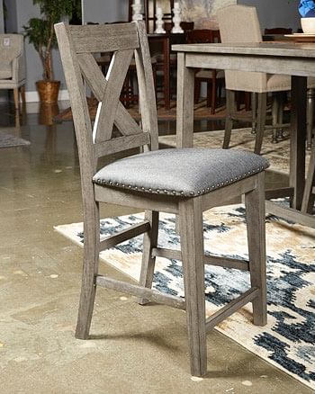 Ashley Dining Room Upholstered Barstool (QTY 2) D3...