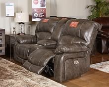 Ashley Living Room Power Reclining Loveseat Console Adjustable Headrest U5240318