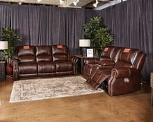 Ashley Living Room Power Reclining Sofa with Adjustable Headrest U8460415