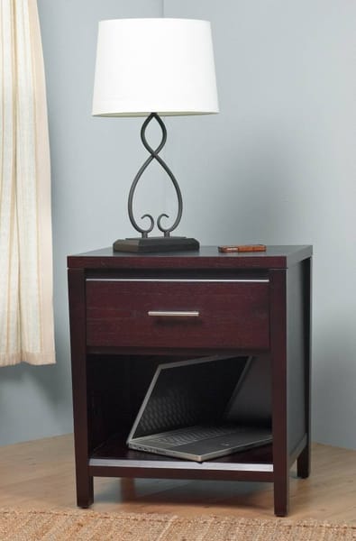 Modus Bedroom Nevis One Drawer Nightstand In Espresso NV2381