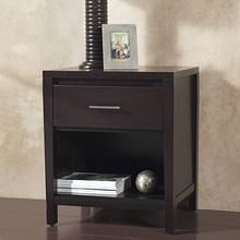 Modus Bedroom Nevis One Drawer Nightstand In Espresso NV2381