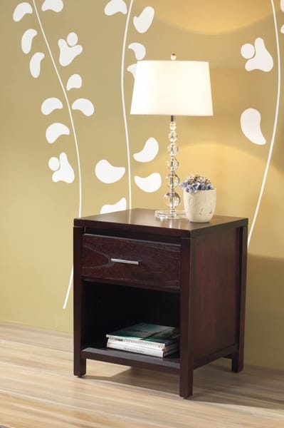 Modus Bedroom Nevis Charging Station Nightstand In Espresso NV2381P