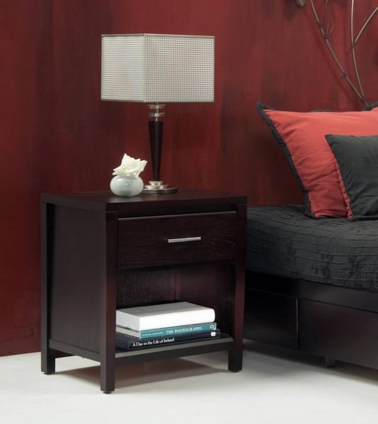 Modus Bedroom Nevis Charging Station Nightstand In Espresso NV2381P