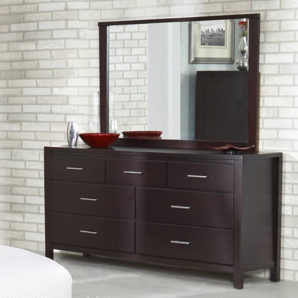 Modus Bedroom Nevis Seven Drawer Dresser In Espresso NV2382
