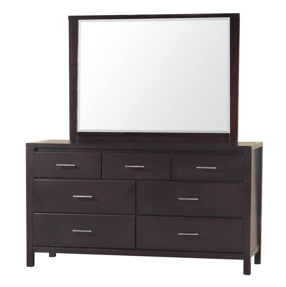 Modus Bedroom Nevis Seven Drawer Dresser In Espresso NV2382