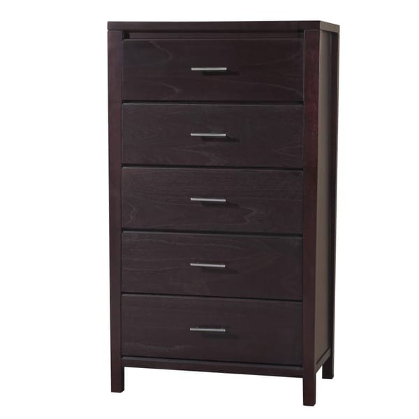 Modus Bedroom Nevis Five Drawer Chest In Espresso NV2384
