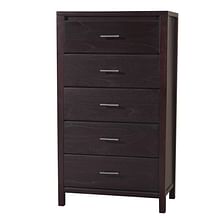 Modus Bedroom Nevis Five Drawer Chest In Espresso NV2384