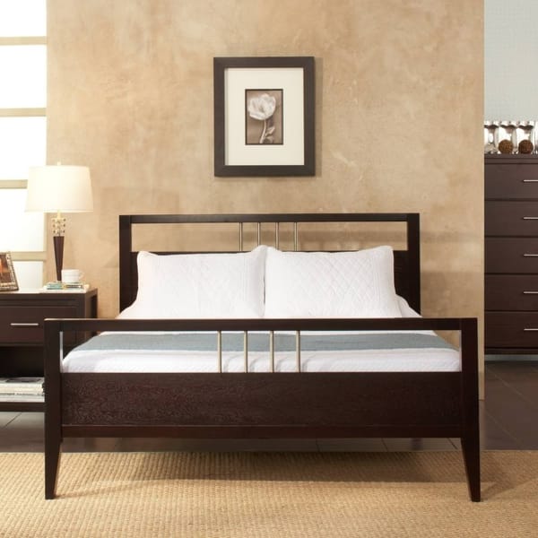 Modus Bedroom Nevis Wood Platform Bed In Espresso NV23F4