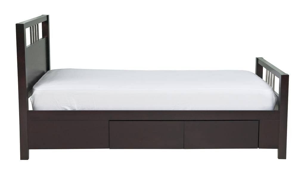 Modus Bedroom Nevis Platform Storage Bed In Espresso NV23S6