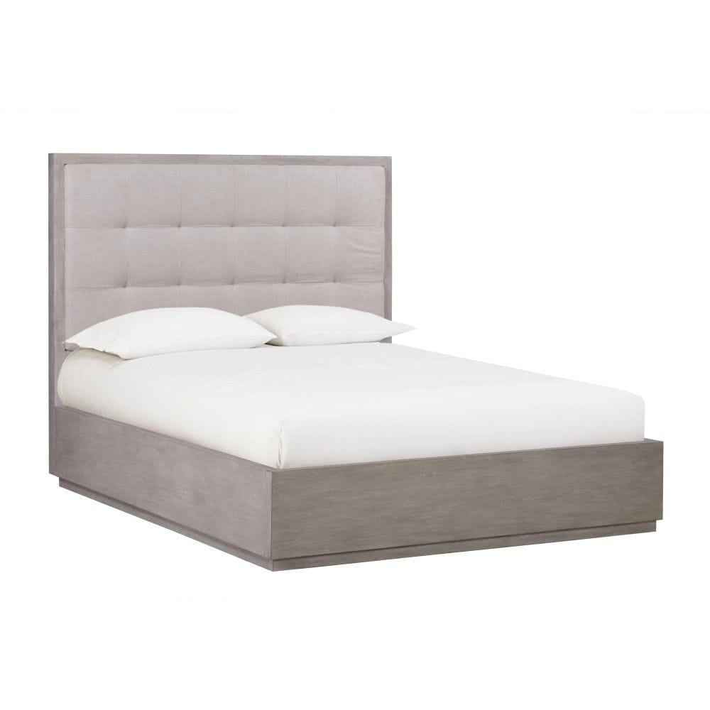 Modus Bedroom Oxford Upholstered Platform Bed In Mineral AZBXF4