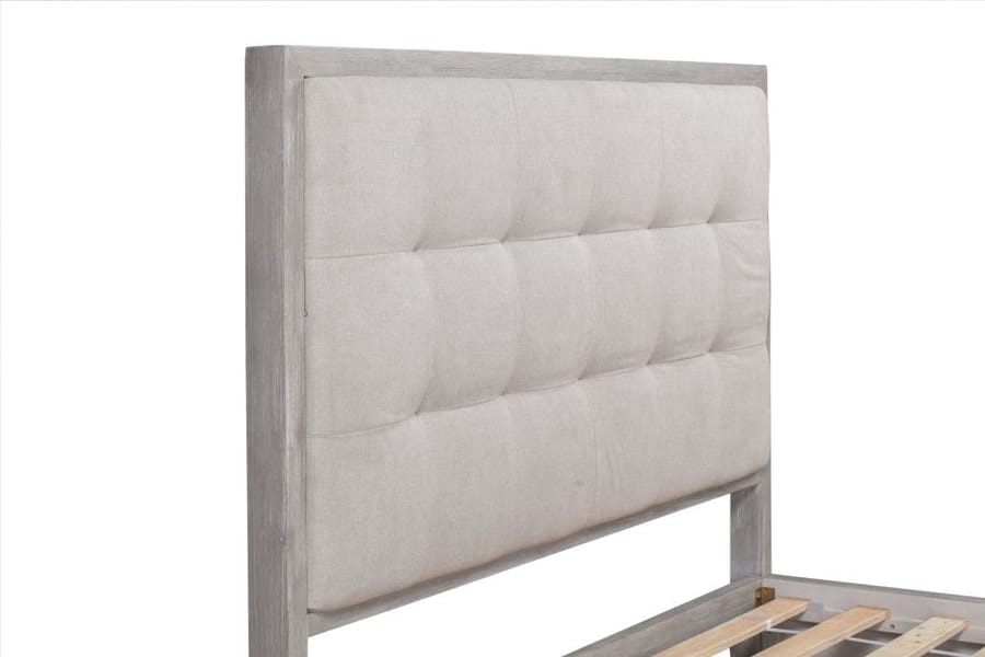 Modus Bedroom Oxford Upholstered Platform Bed In Mineral AZBXF4
