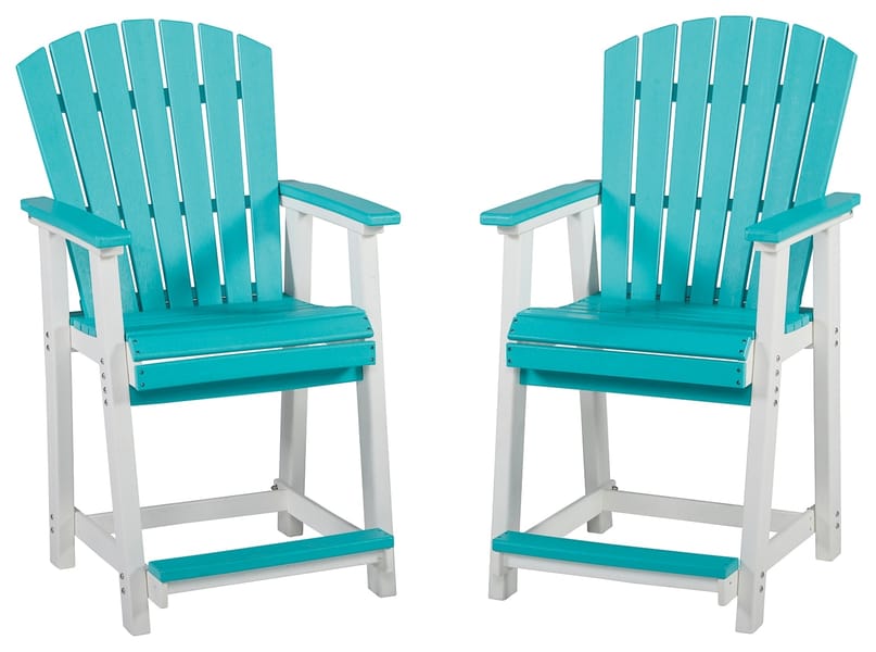 Ashley Outdoor/Patio Eisely Outdoor Counter Height Bar Stool (Set of 2) P208-124