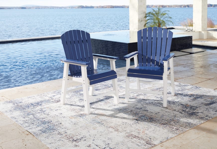 Ashley Outdoor/Patio Toretto Outdoor Dining Arm Chair (Set of 2) P209-601A
