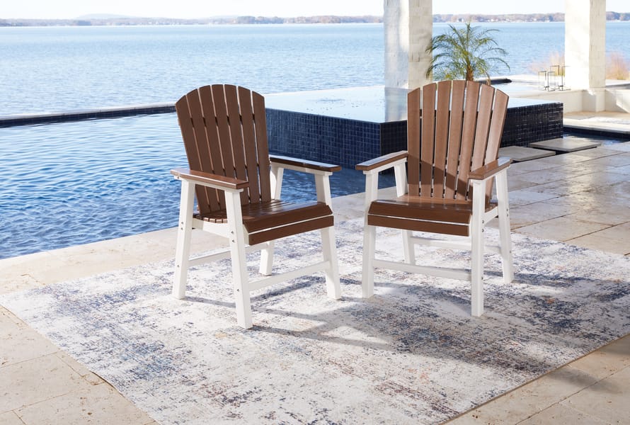 Ashley Outdoor/Patio Genesis Bay Outdoor Dining Arm Chair (Set of 2) P212-601A