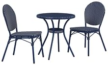 Ashley Outdoor/Patio Odyssey Blue Outdoor Table and Chairs (Set of 3) P216-050