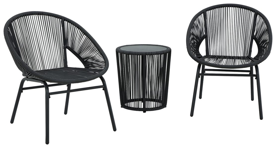 Ashley Outdoor/Patio Mandarin Cape Outdoor Table and Chairs (Set of 3) P312-049