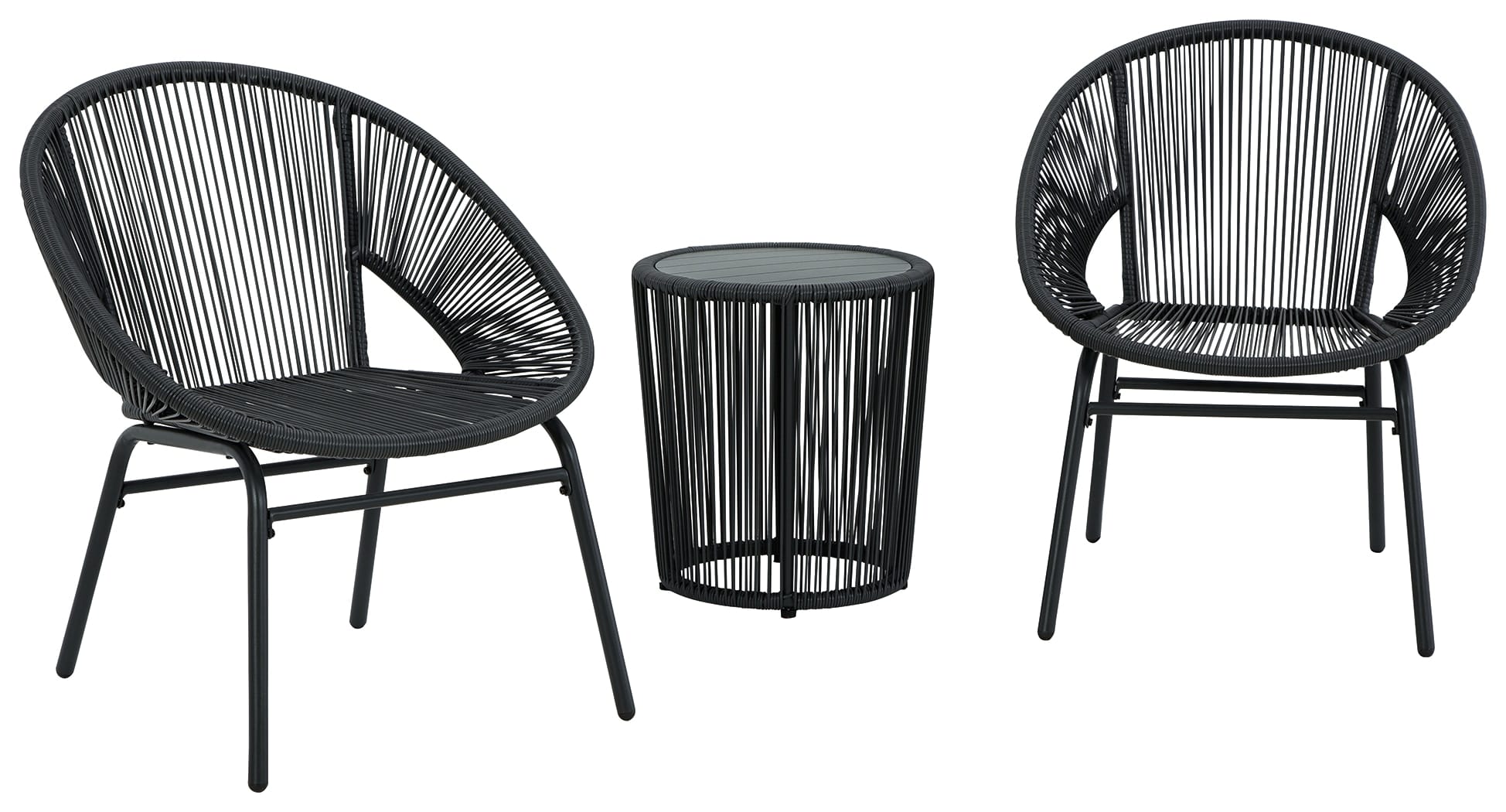 Ashley Outdoor/Patio Mandarin Cape Outdoor Table and Chairs (Set of 3) P312-049