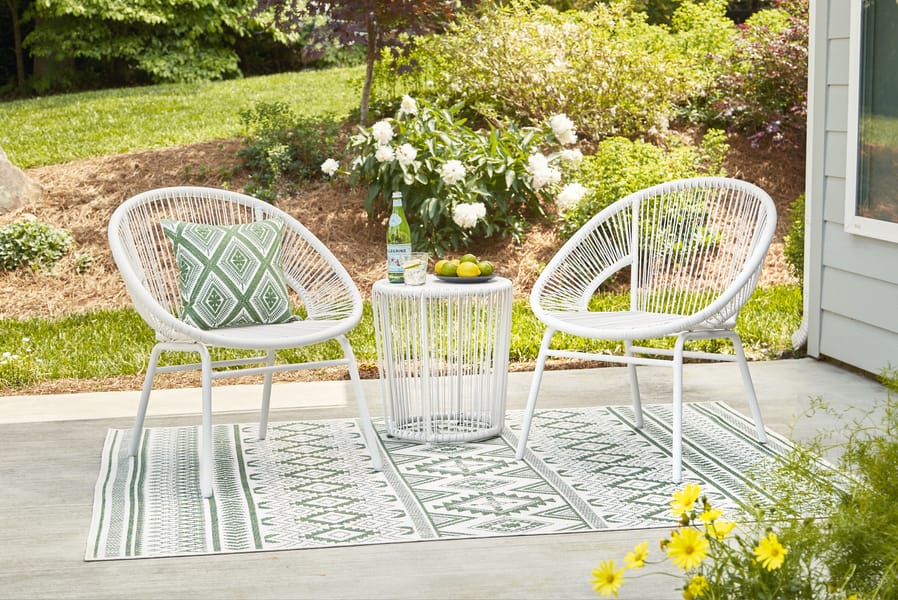 Ashley Outdoor/Patio Mandarin Cape Outdoor Table and Chairs (Set of 3) P312-050