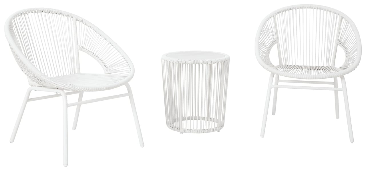 Ashley Outdoor/Patio Mandarin Cape Outdoor Table and Chairs (Set of 3) P312-050