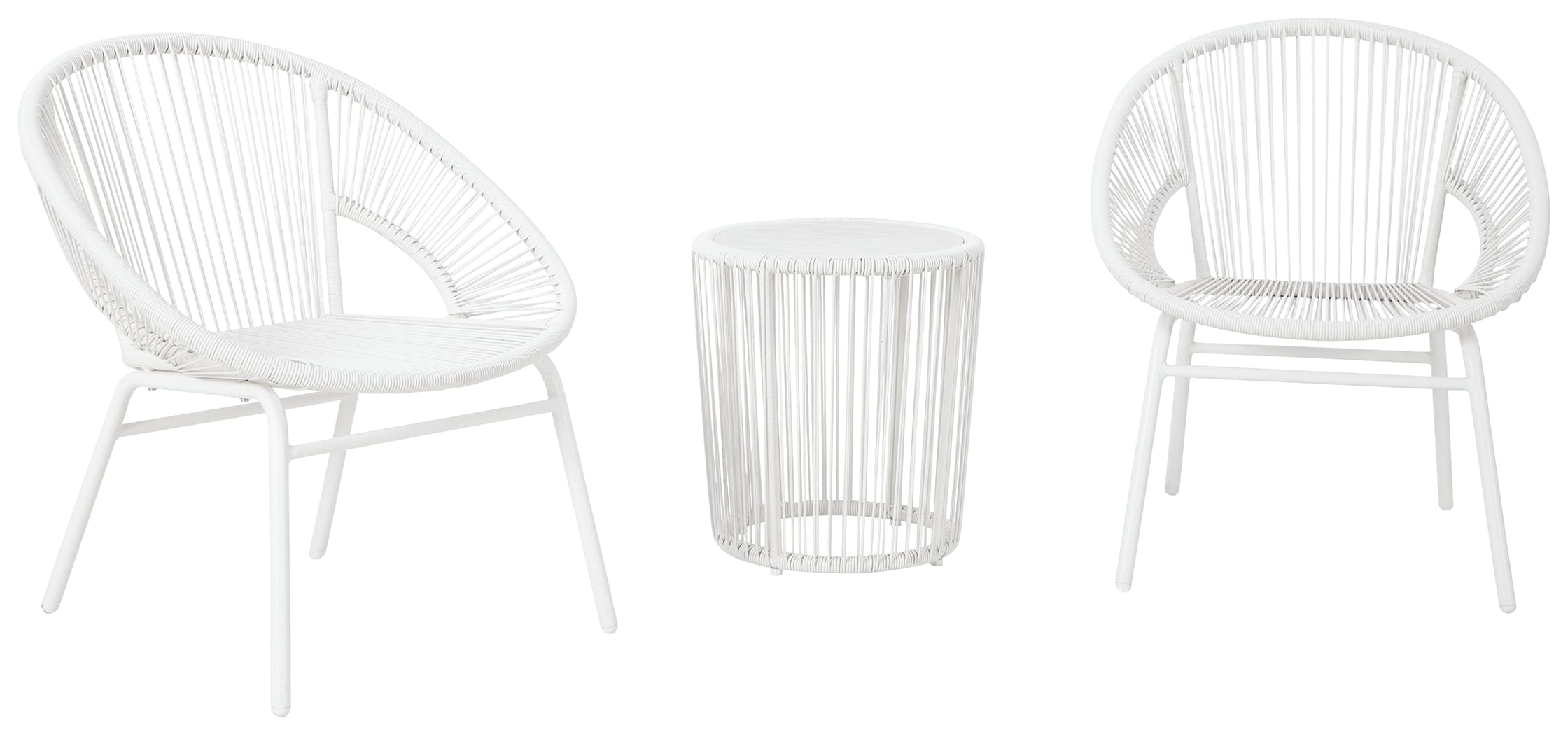 Ashley Outdoor/Patio Mandarin Cape Outdoor Table and Chairs (Set of 3) P312-050
