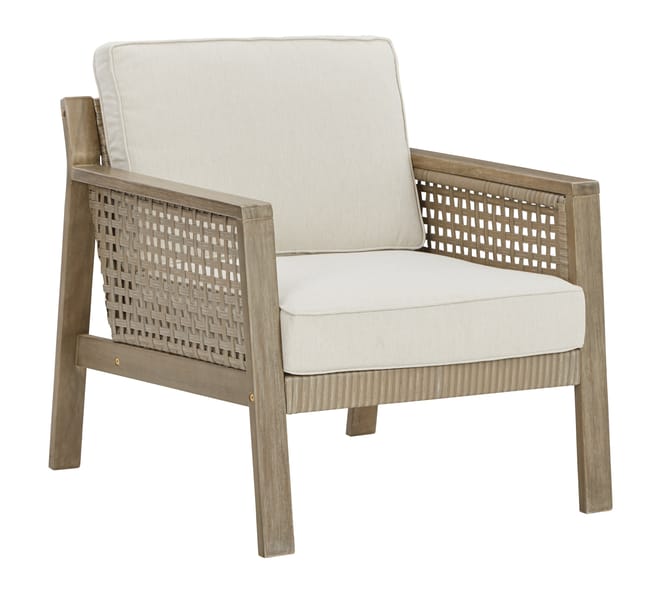 Ashley Outdoor/Patio Barn Cove Lounge Chair with Cushion (Set of 2) P342-820