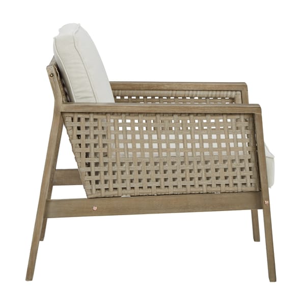 Ashley Outdoor/Patio Barn Cove Lounge Chair with Cushion (Set of 2) P342-820