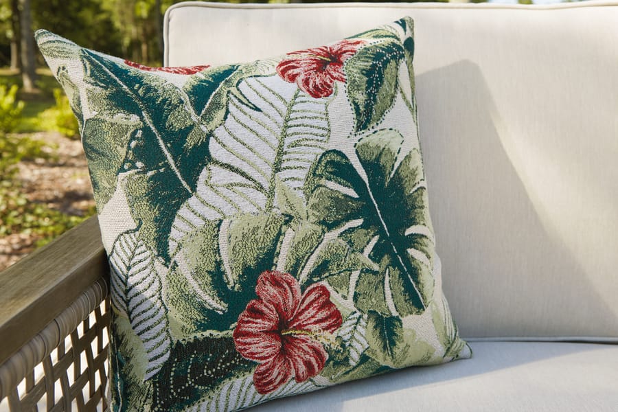 Ashley Outdoor/Patio Barn Cove Loveseat with Cushion P342-835