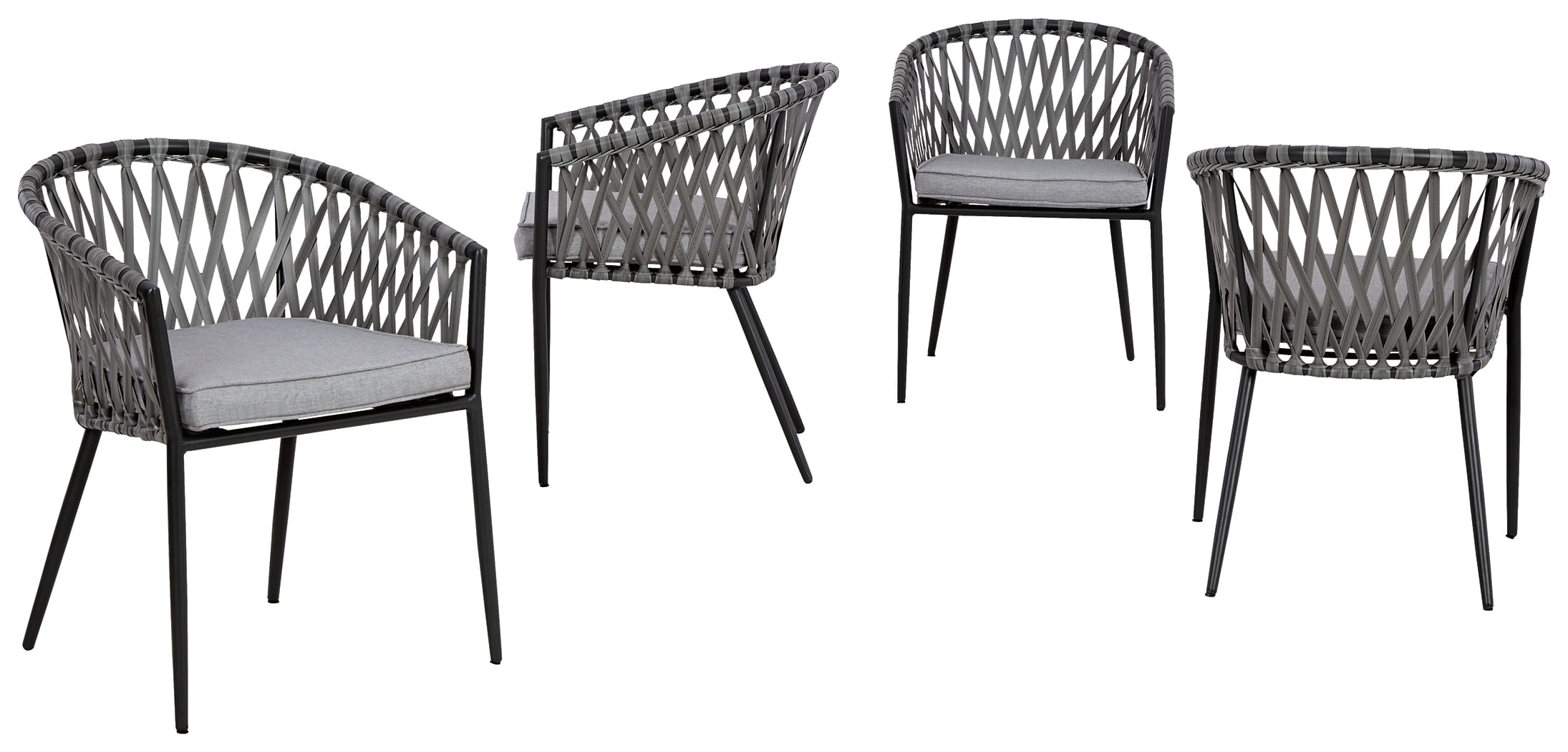 Ashley Outdoor/Patio Palm Bliss Outdoor Dining Chair (Set of 4) P372-601
