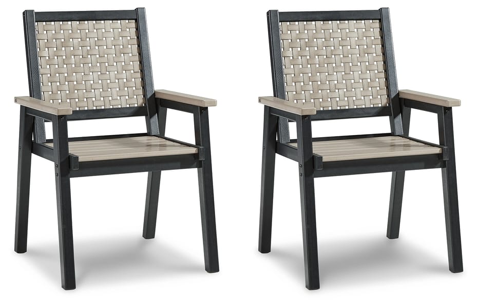 Ashley Outdoor/Patio Mount Valley Arm Chair (set Of 2) P384-603A