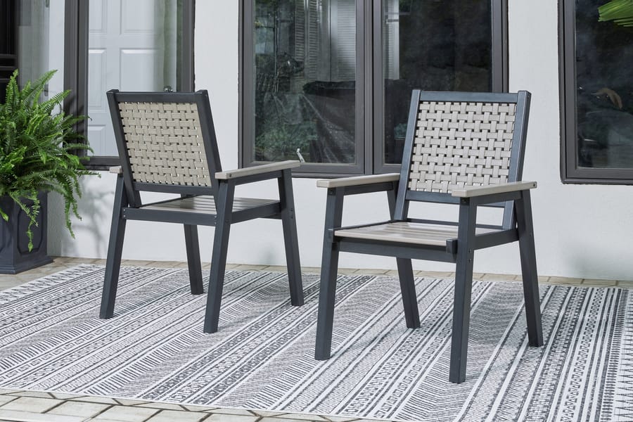 Ashley Outdoor/Patio Mount Valley Arm Chair (set Of 2) P384-603A