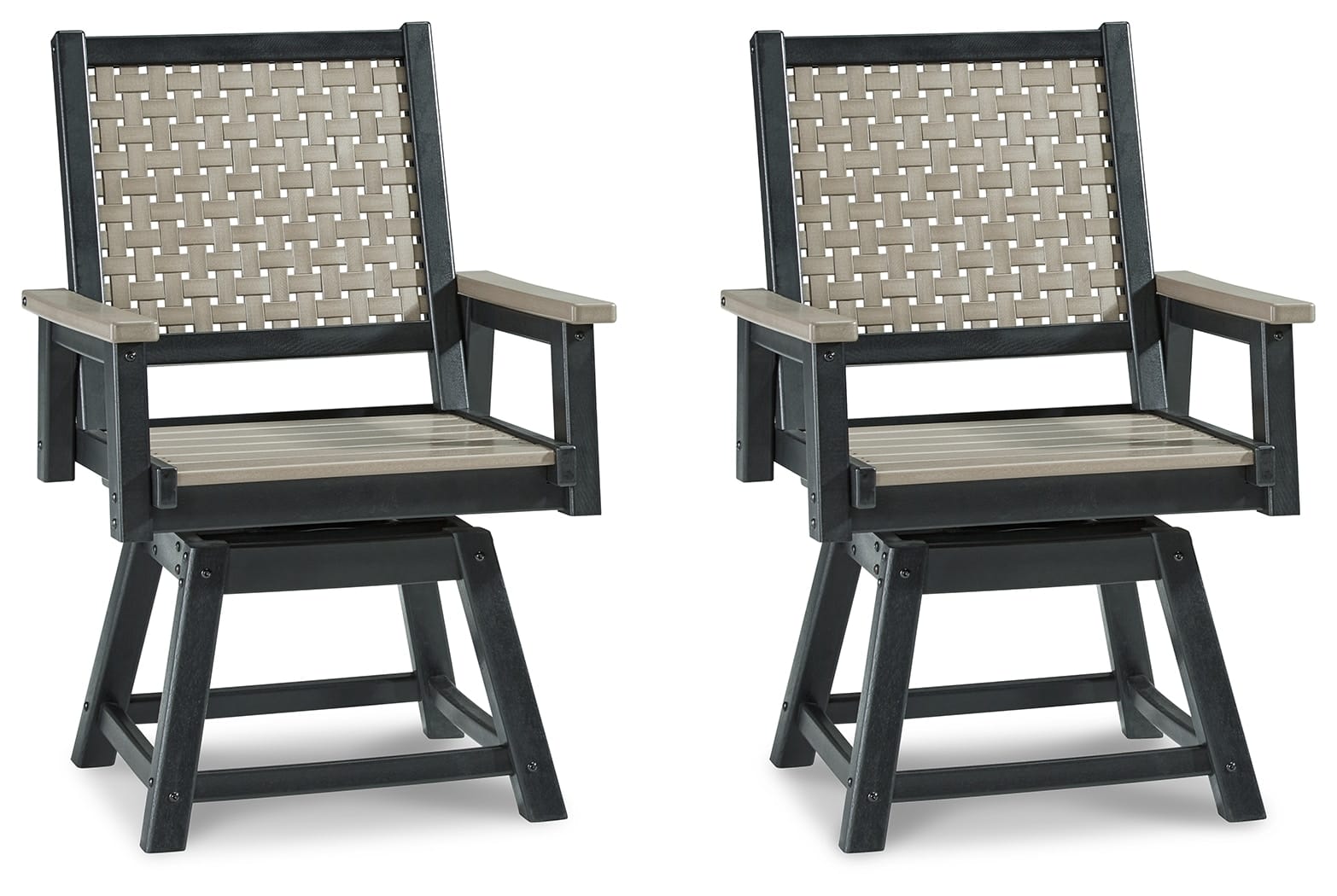 Ashley Outdoor/Patio Mount Valley Swivel Chair (Set of 2) P384-604A