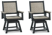 Ashley Outdoor/Patio Mount Valley Swivel Chair (Set of 2) P384-604A