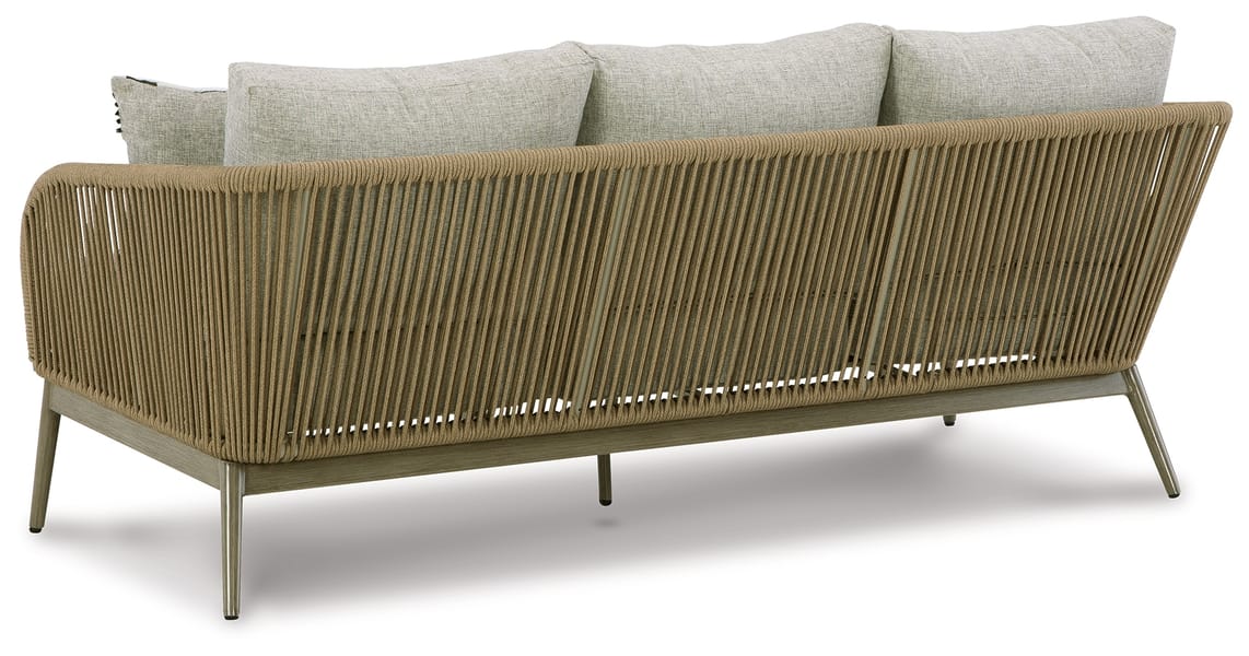Ashley Outdoor/Patio Swiss Valley Outdoor Sofa with Cushion P390-838