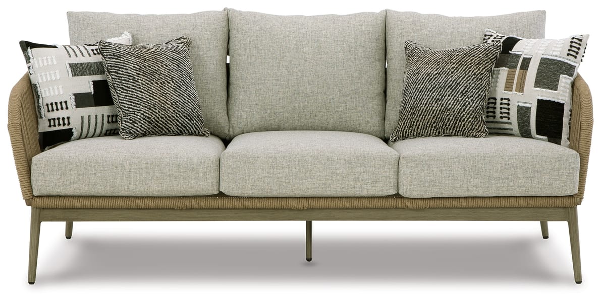 Ashley Outdoor/Patio Swiss Valley Outdoor Sofa with Cushion P390-838