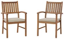Ashley Outdoor/Patio Janiyah Outdoor Dining Arm Chair (Set of 2) P407-601A