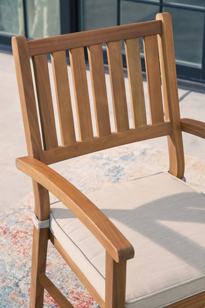 Ashley Outdoor/Patio Janiyah Outdoor Dining Arm Chair (Set of 2) P407-601A
