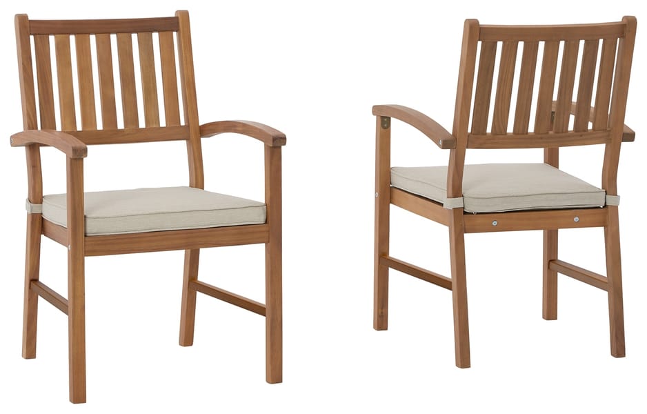 Ashley Outdoor/Patio Janiyah Outdoor Dining Arm Chair (Set of 2) P407-601A