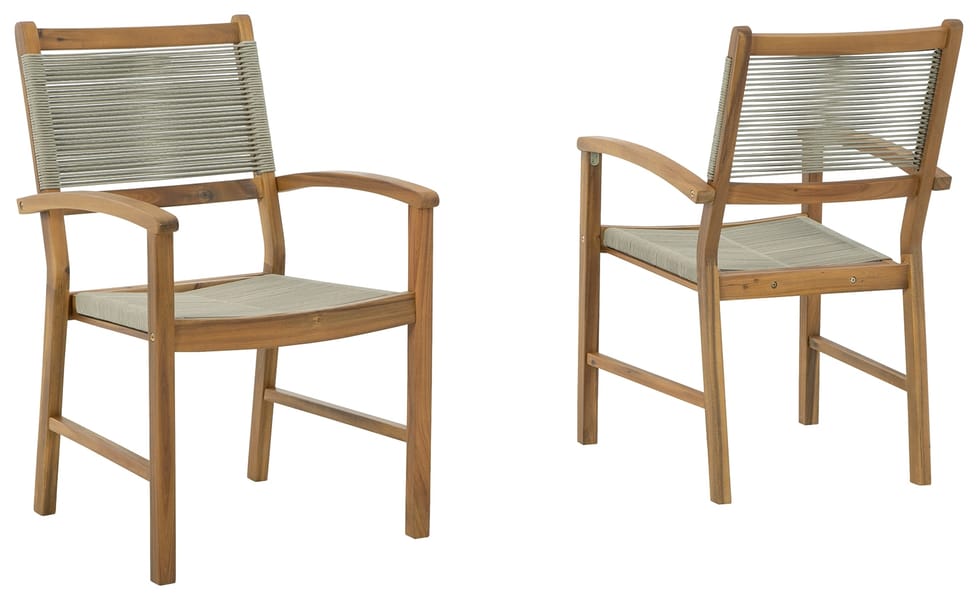 Ashley Outdoor/Patio Janiyah Outdoor Dining Arm Chair (Set of 2) P407-602A