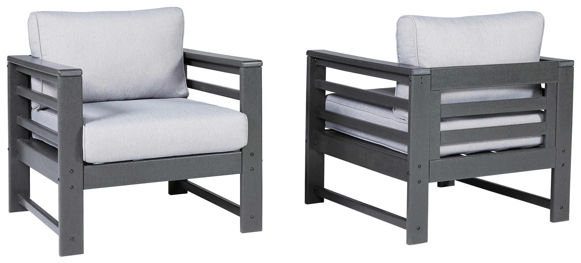 Ashley Outdoor/Patio Amora Outdoor Lounge Chair with Cushion (Set of 2) P417-820