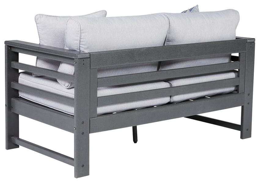 Ashley Outdoor/Patio Amora Outdoor Loveseat with Cushion P417-835