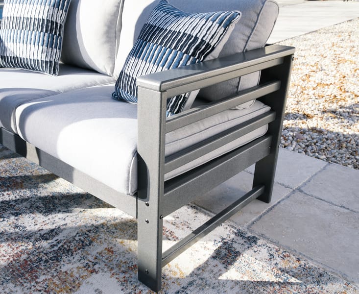 Ashley Outdoor/Patio Amora Outdoor Loveseat with Cushion P417-835