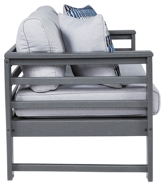 Ashley Outdoor/Patio Amora Outdoor Loveseat with Cushion P417-835