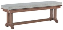 Ashley Dining Room Emmeline Outdoor Dining Bench with Cushion P420-600