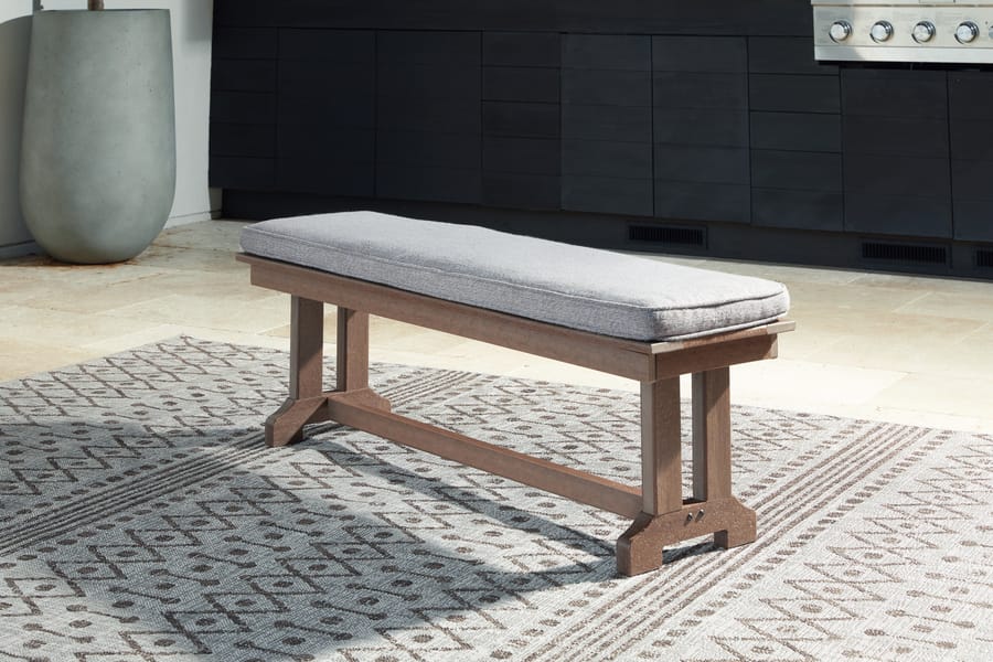 Ashley Dining Room Emmeline Outdoor Dining Bench with Cushion P420-600