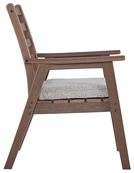 Ashley Outdoor/Patio Emmeline Outdoor Dining Arm Chair with Cushion (Set of 2) P420-601A