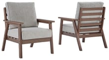 Ashley Outdoor/Patio Emmeline Outdoor Lounge Chair with Cushion (Set of 2) P420-820