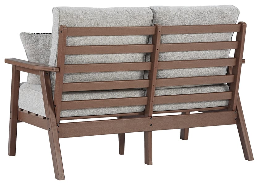 Ashley Outdoor/Patio Emmeline Outdoor Loveseat with Cushion P420-835